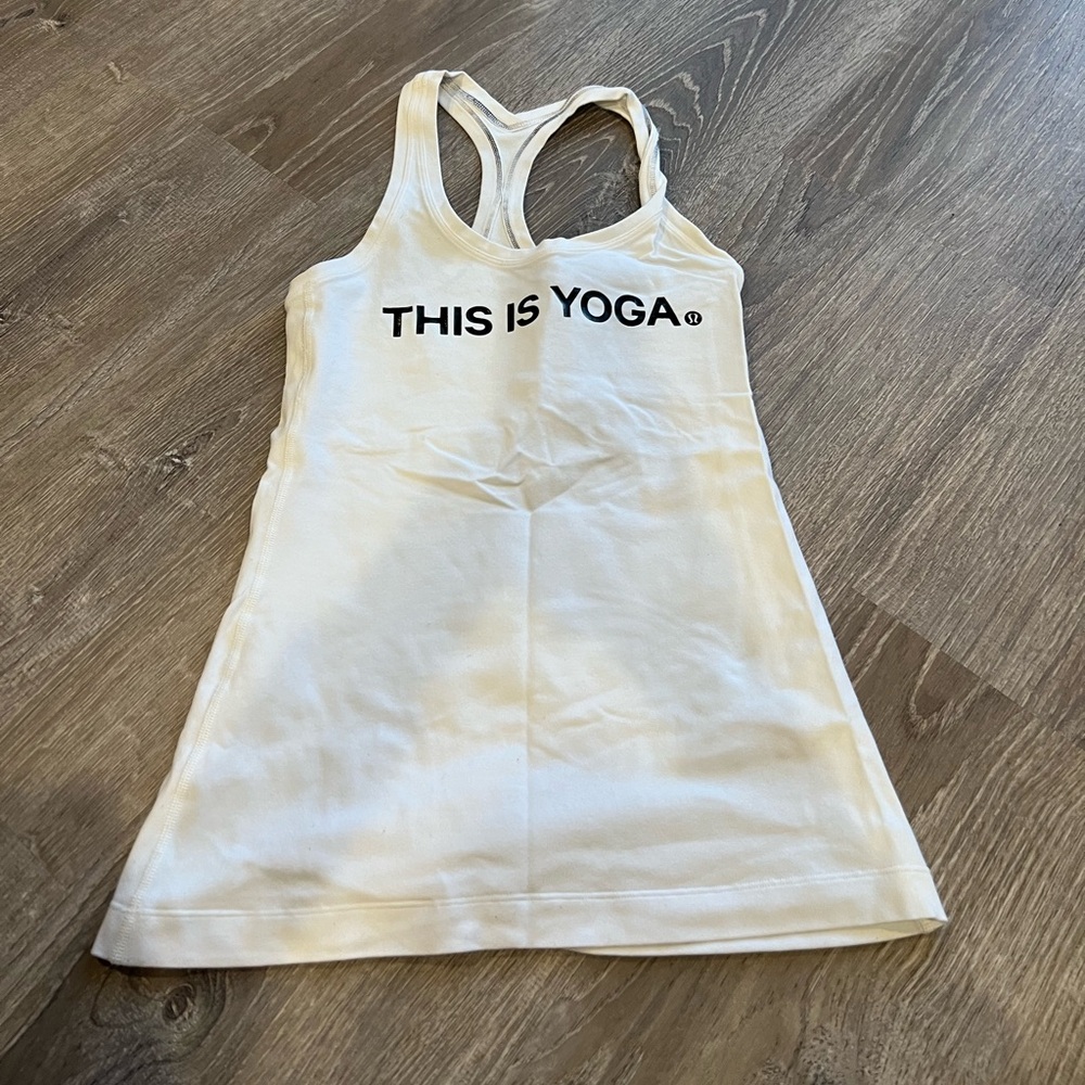 Lululemon ‘This Is Yoga’ racerback tank top